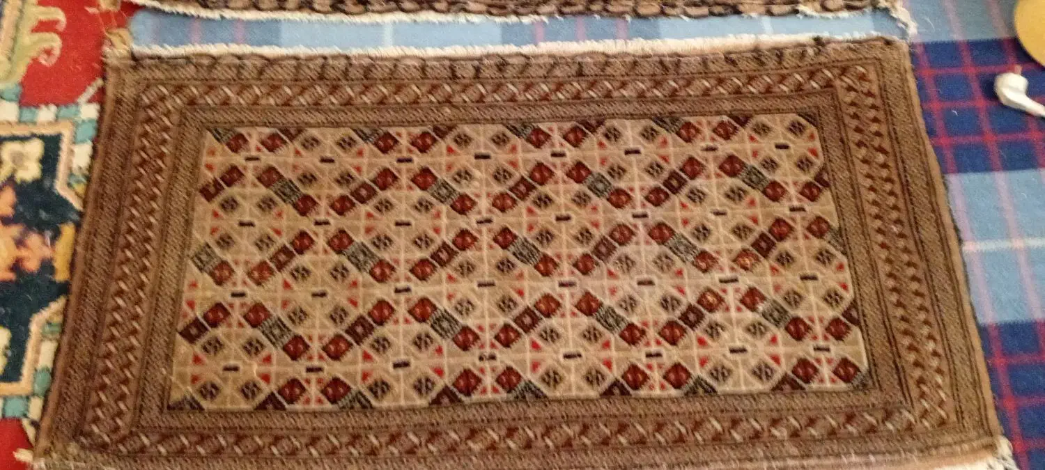 پشتی ترکمن دست بافت|پشتی|تبریز, |دیوار