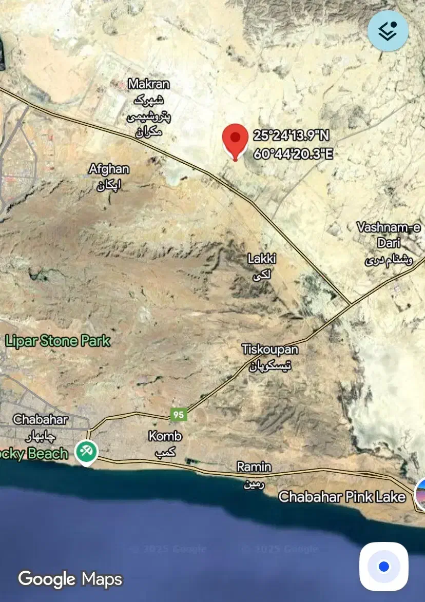 زمین صنعتی جاده چابهار-نیکشهر منطقه آزاد چابهار|فروش دفتر صنعتی، کشاورزی، تجاری|کنارک, |دیوار