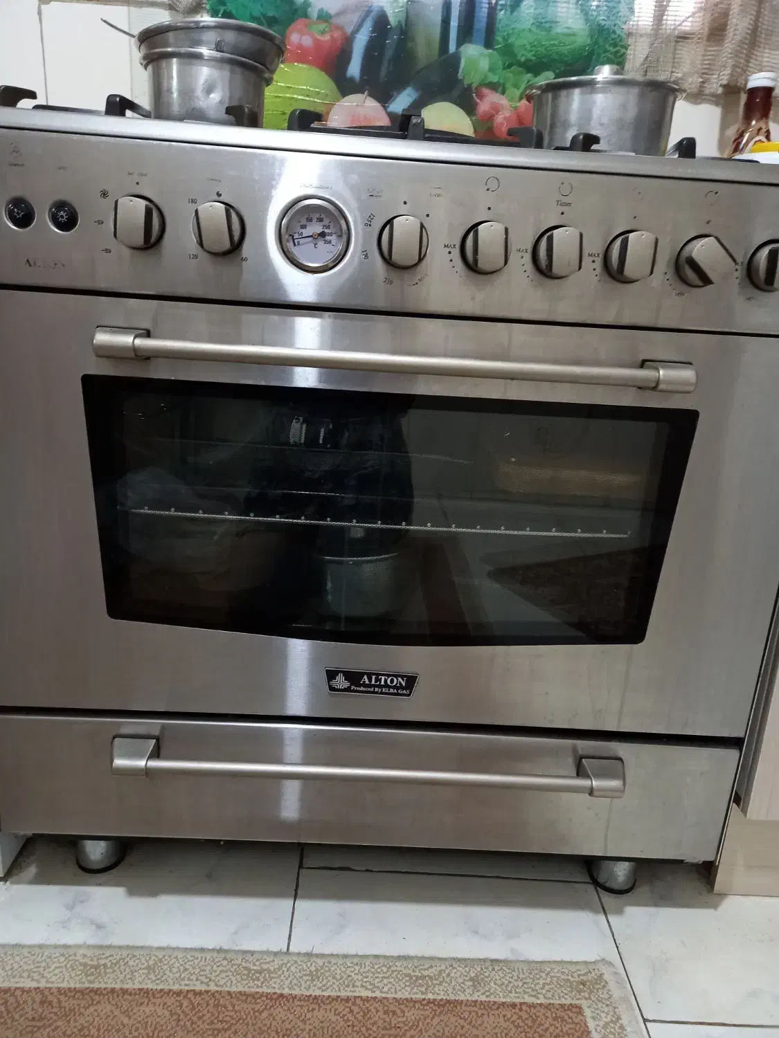 اجاق گاز فر تمام استیل آلتون|اجاق گاز و لوازم برقی پخت‌وپز|تهران, دستغیب|دیوار