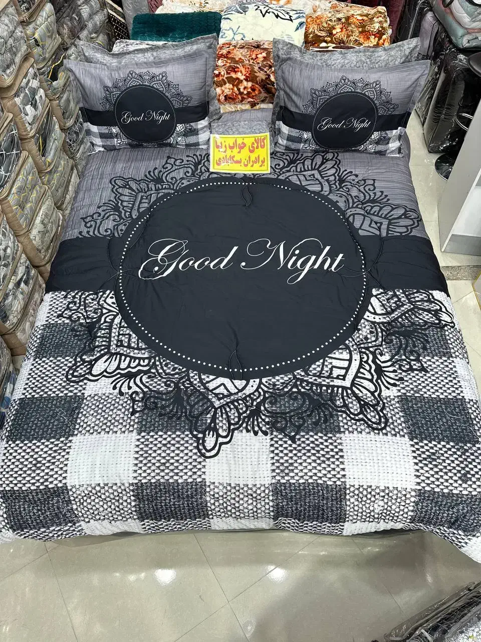 لحاف و روتختی دونفره فانتزی 3Dزیبا|سرویس روتختی|مشهد, پایین خیابان|دیوار
