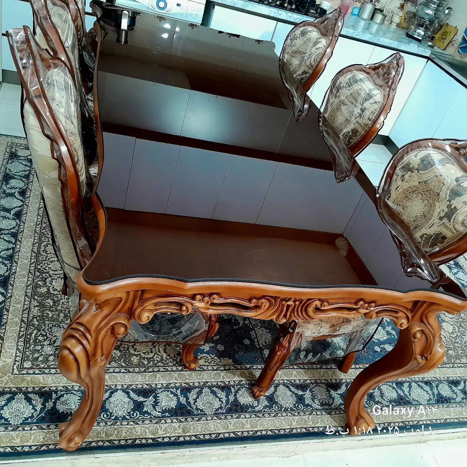 میز ناهارخوری ۸ نفره سلطنتی|میز و صندلی غذاخوری|زاهدان, |دیوار