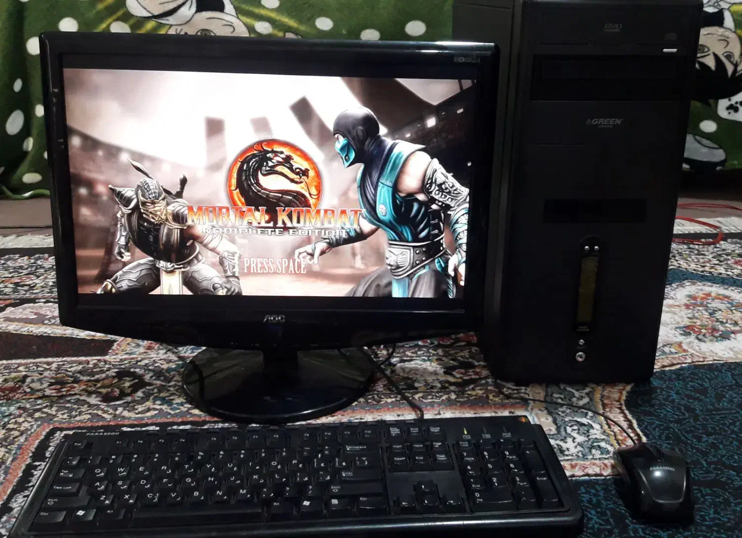 کامپیوتر حرفه ای ddr3 مانیتور ۱۹ اینچ|رایانه رومیزی|گرگان, |دیوار