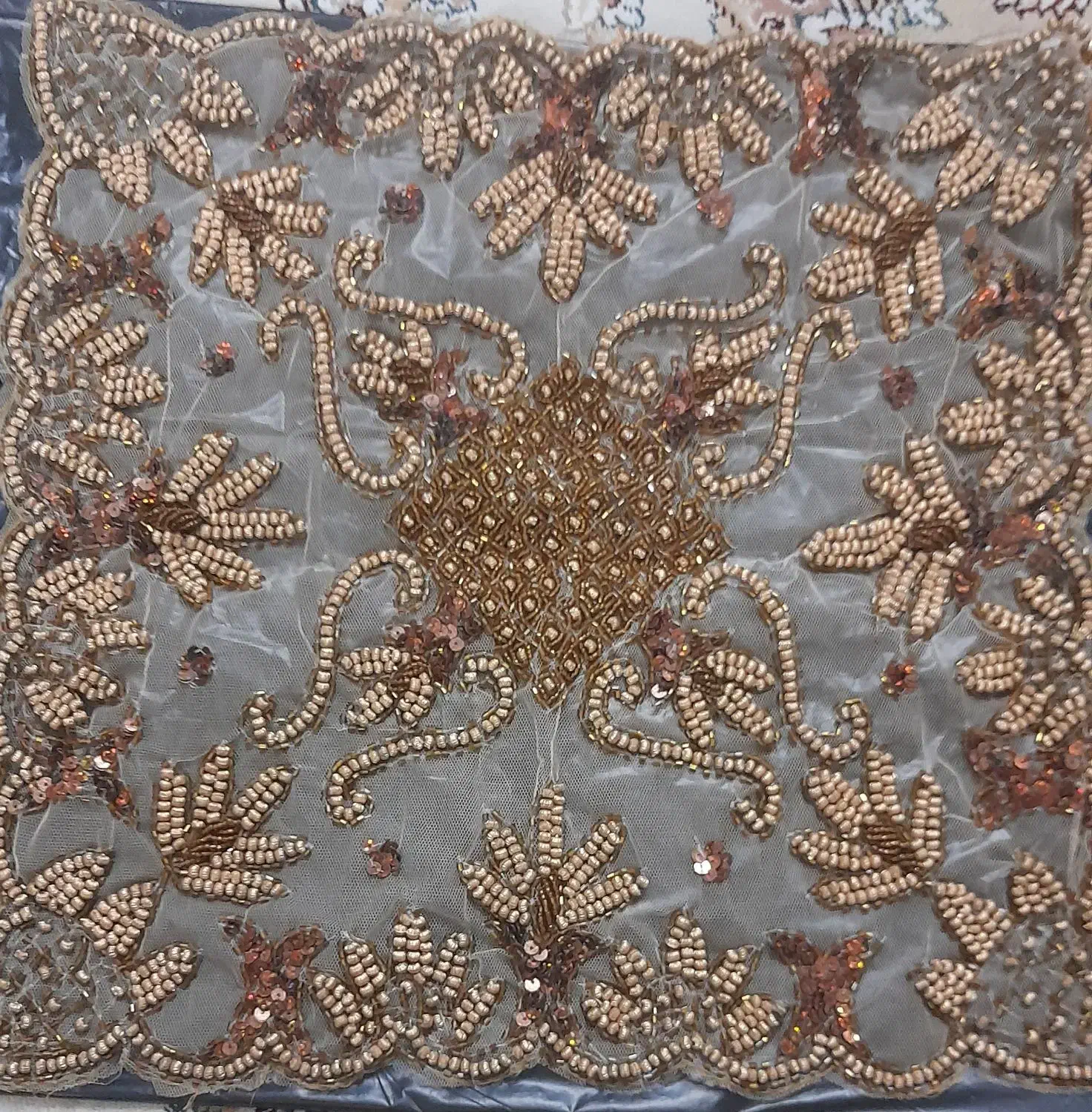 پنچ تارومیزی دوتامسطتیلی دوتا مربع کوچیک۰|پرده، رانر، رومیزی|یزد, |دیوار