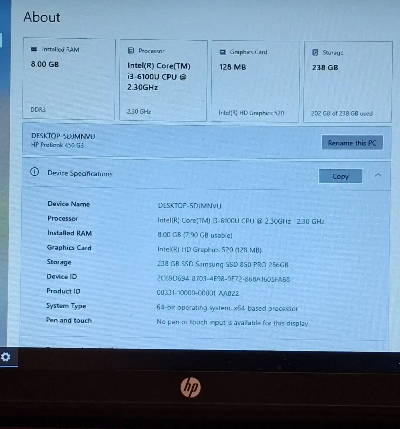 لپتاپ hp g650 نسل۶ i3|رایانه همراه|کاشمر, |دیوار