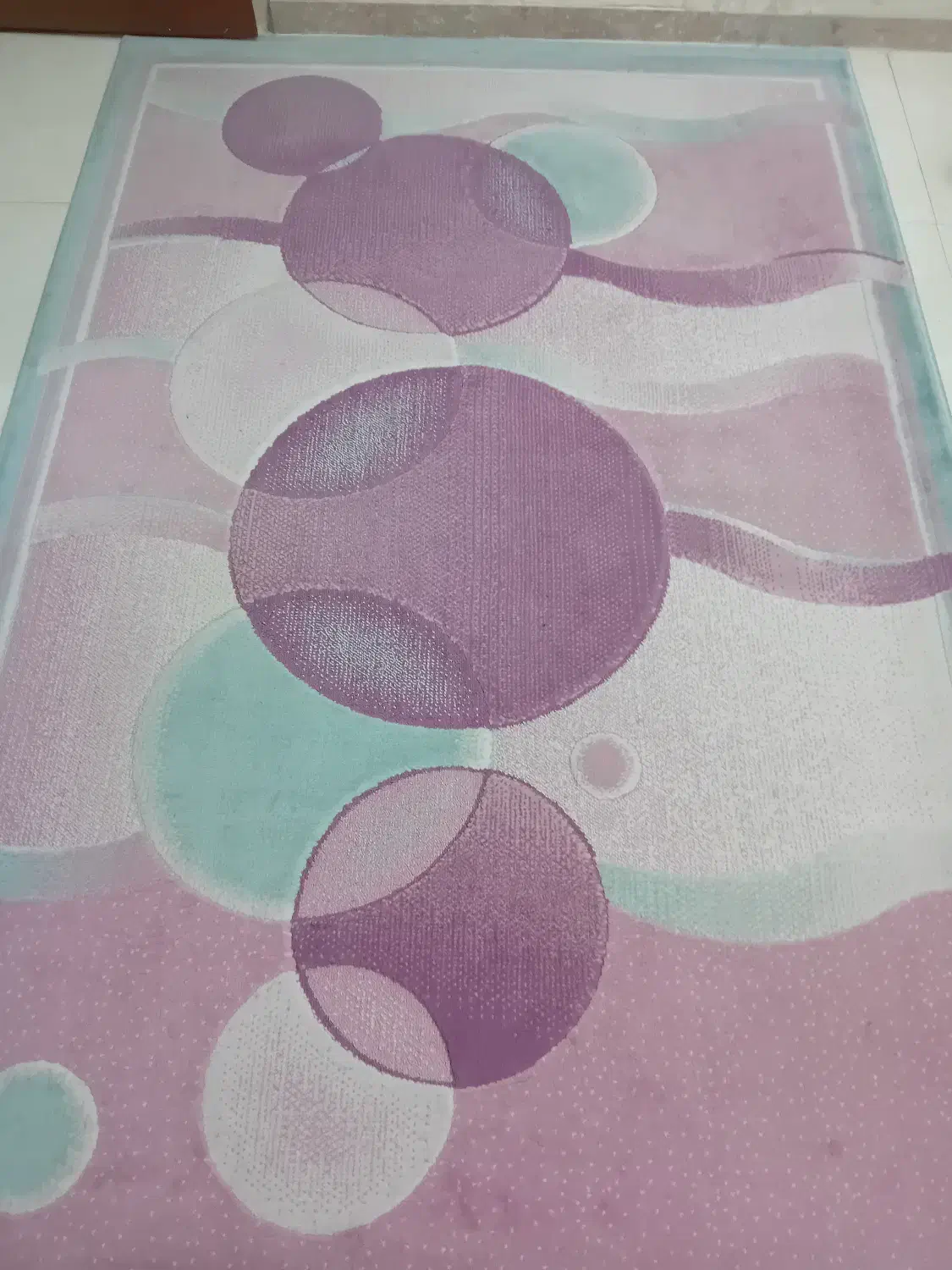 قالیچه ۴ متری فانتزی بسیار تمیز در حد نو|فرش|محمدیه-قزوین, |دیوار