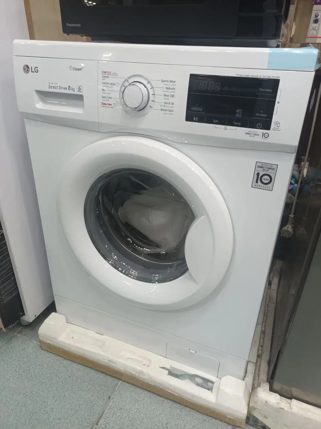 لباسشویی ۸ کیلویی ال‌جی با بخار|ماشین لباسشویی و خشک‌کن لباس|شیراز, سینما سعدی|دیوار