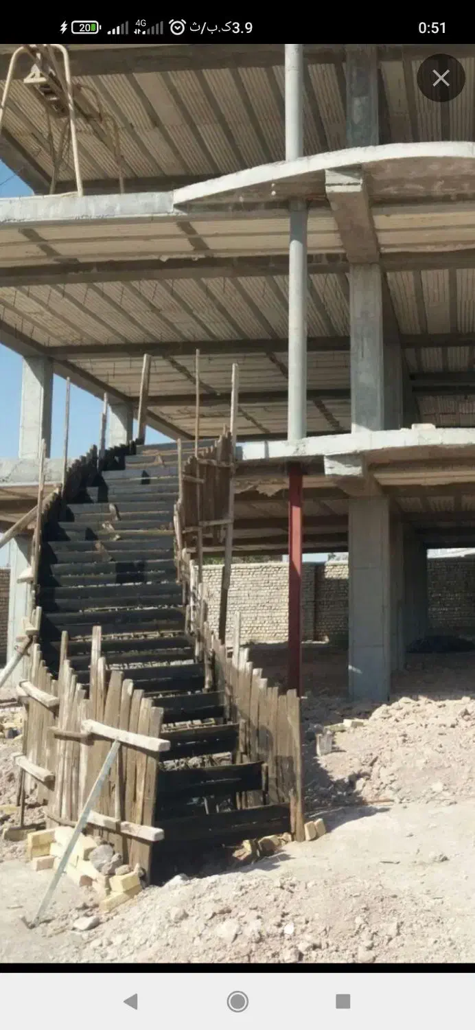 پله پیچ بتنی واسکلت بتن|خدمات پیشه و مهارت|بوئین زهرا, |دیوار