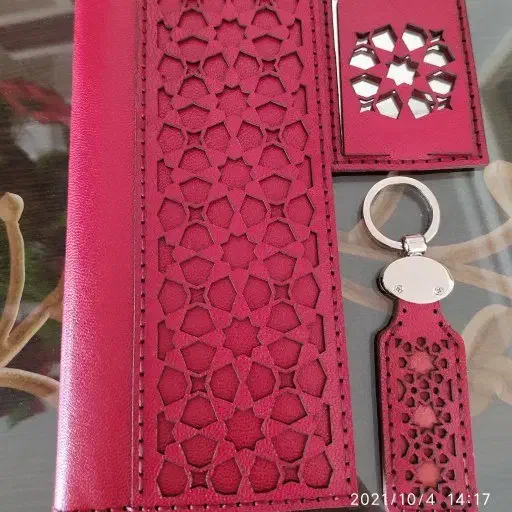 کیف پول ست با جا آینه ای  جاسوئیچی  جعبه رایگان|کیف، کفش، کمربند|قم, پردیسان|دیوار