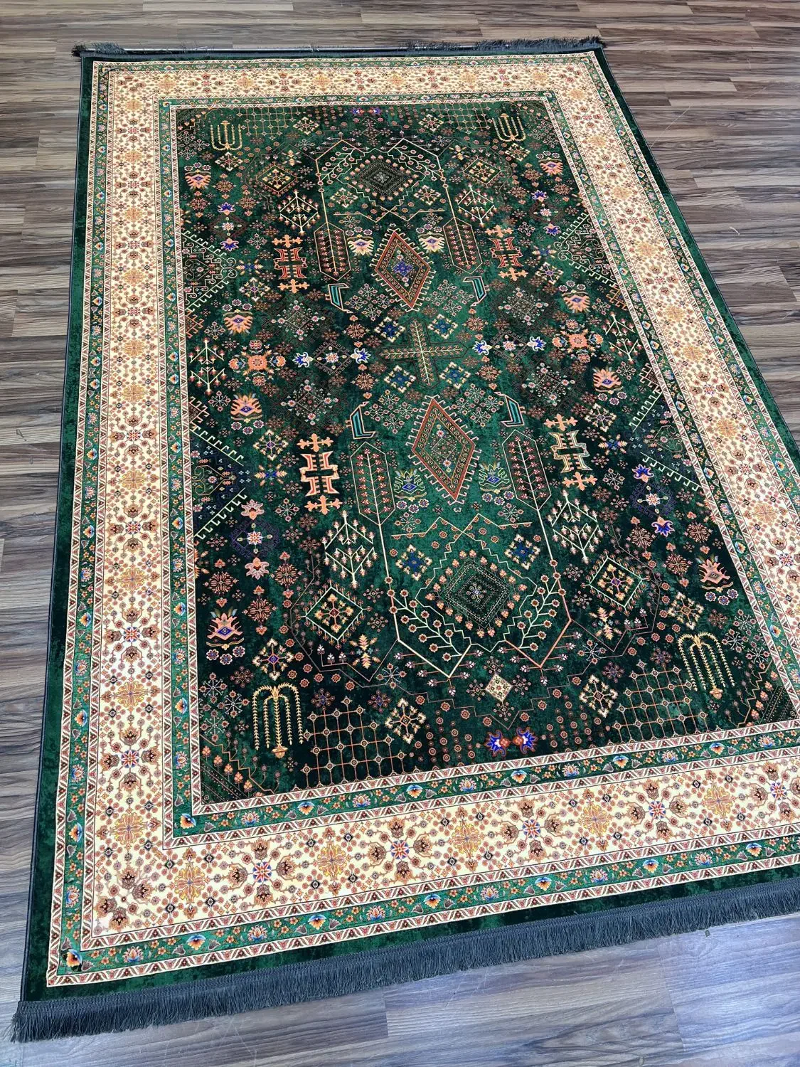 فرش جدید لاکی و سبز|فرش|تهران, کوهک|دیوار