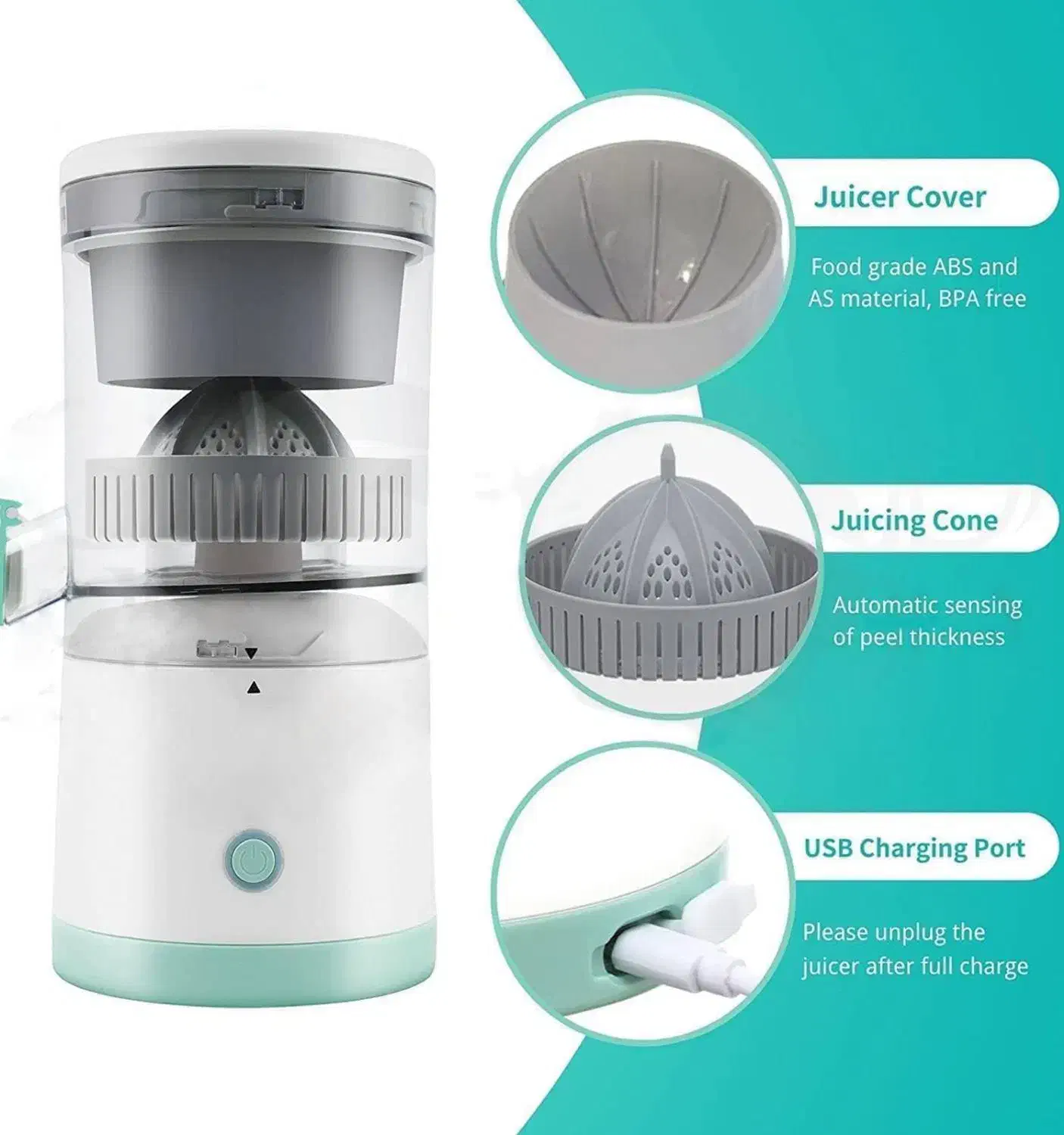 آبمیوه گیری شارژی قابل حمل|آبمیوه‌گیر و آب‌مرکبات‌گیر|قزوین, |دیوار