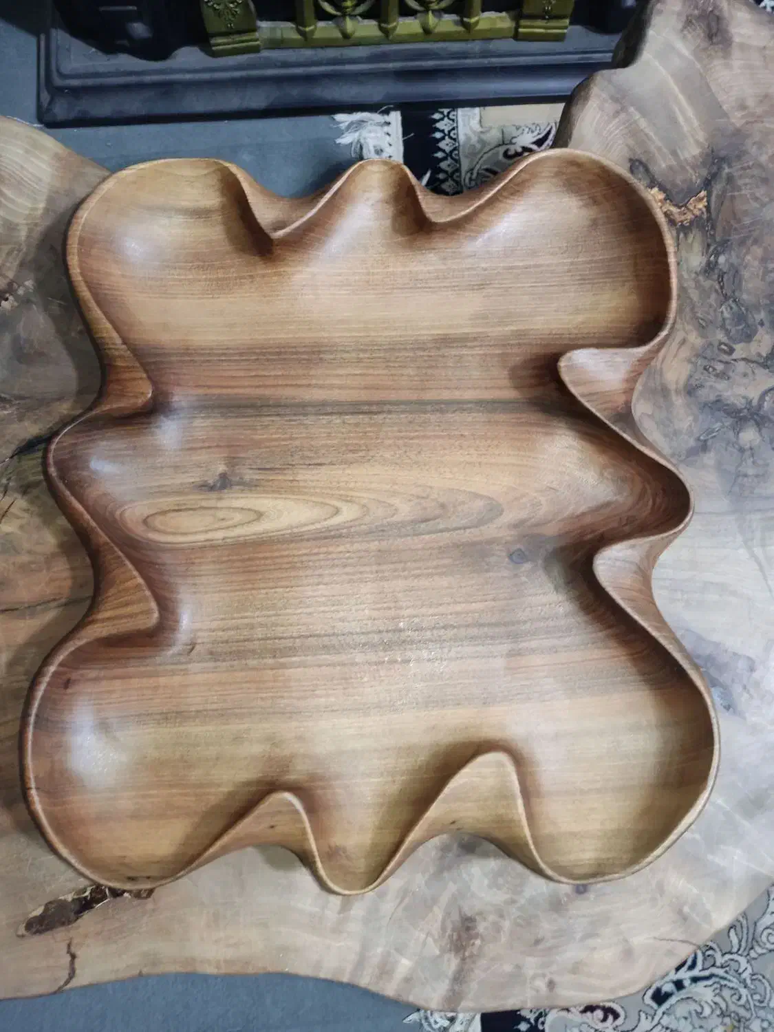 ظروف پذیرایی چوبی دست ساز.اردوخوری و جلو مبلی چوبی|ظروف سرو و پذیرایی|تهران, خرمشهر|دیوار