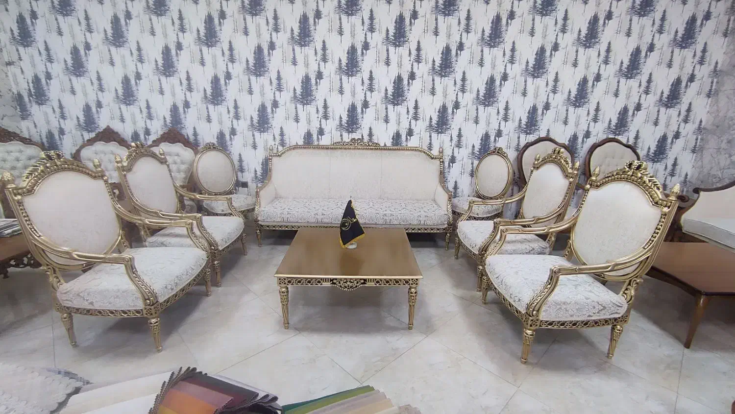 مبل سلطنتی مدل کاجی|مبلمان خانگی و میز عسلی|قم, شاه ابراهیم|دیوار