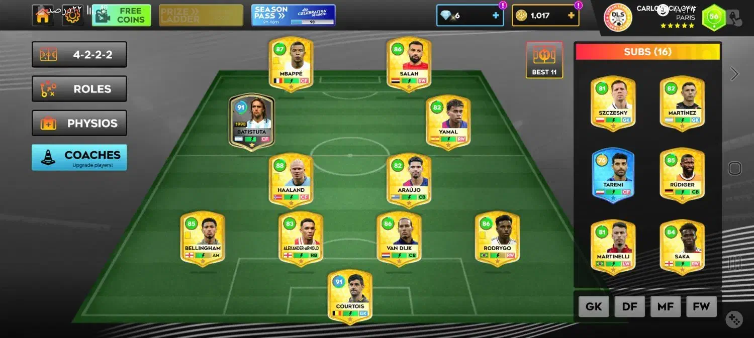 اکانت DLS|کنسول، بازی ویدئویی و آنلاین|شهرکرد, |دیوار