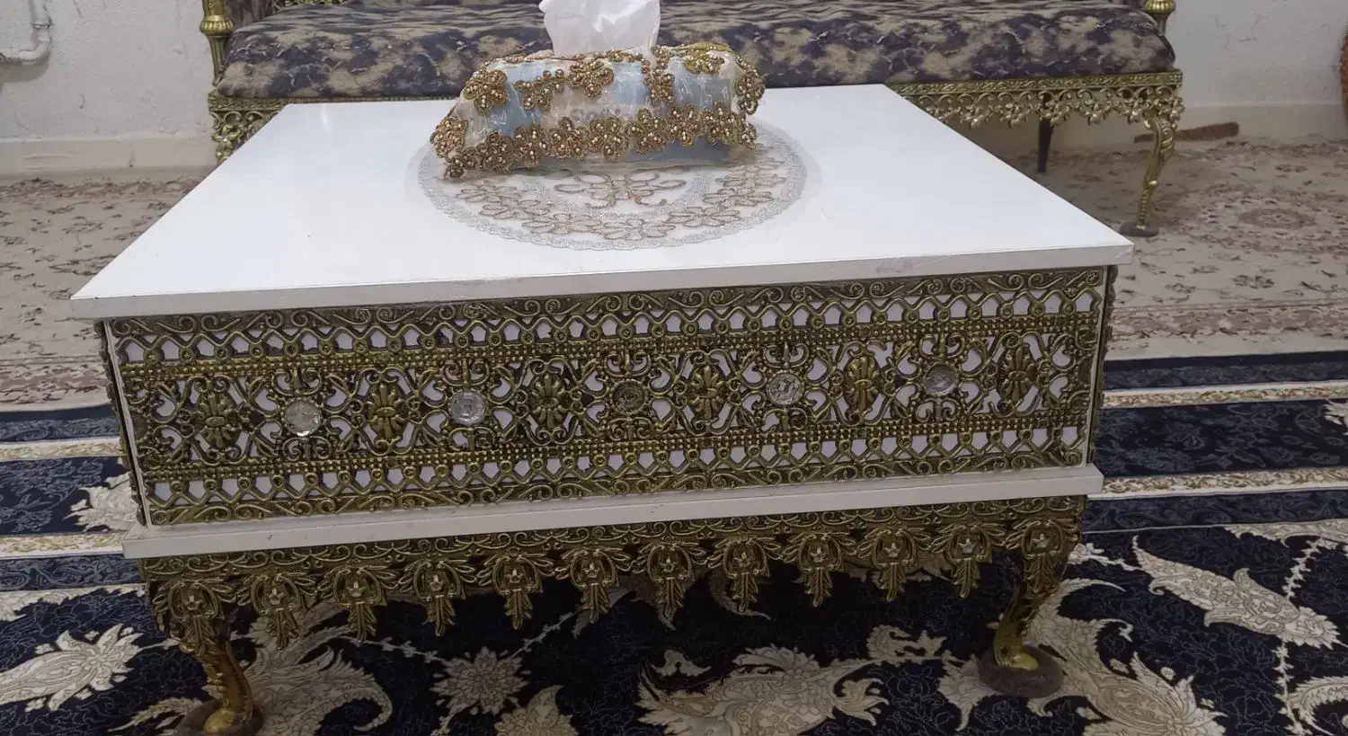 مبل ۹ نفره طرح برنز سفارشی|مبلمان خانگی و میز عسلی|کرمانشاه, |دیوار