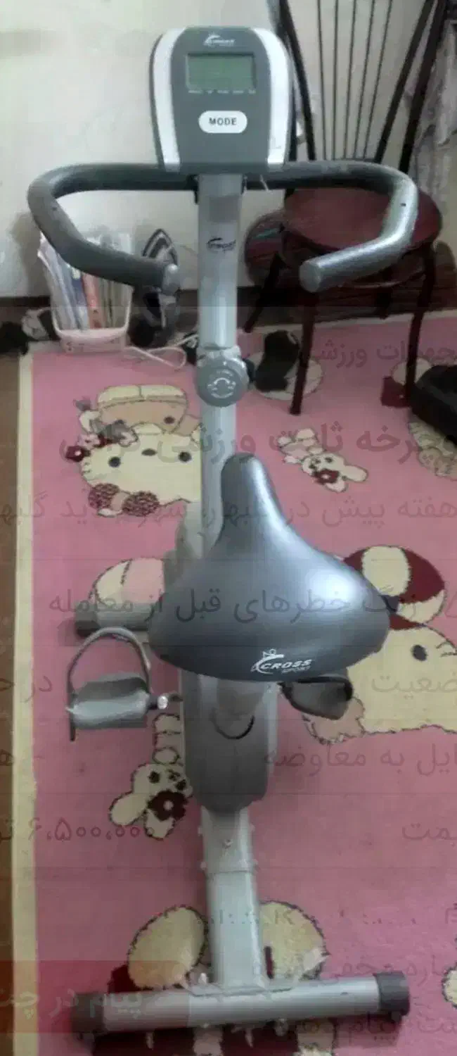 دوچرخه ثابت ورزشی کراس مناسب بدنسازی و لاغری|تجهیزات ورزشی|یزد, |دیوار