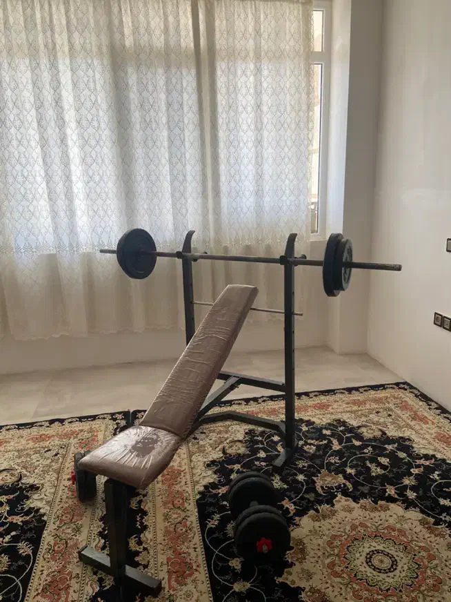 دمبل هالتر میز پرس بالاسینه|تجهیزات ورزشی|هشتگرد, شهرک اقدسیه|دیوار