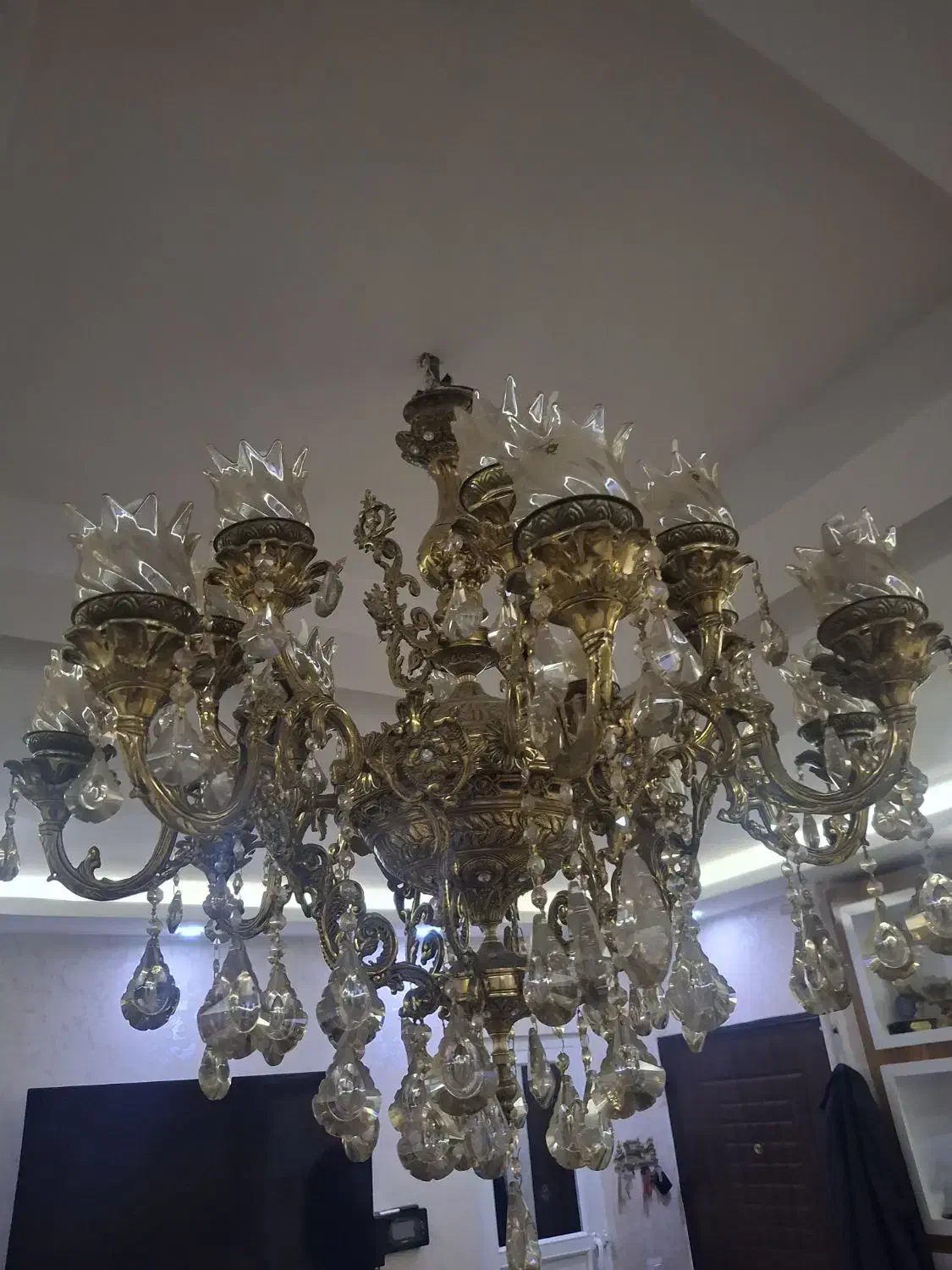 لوستر برنز|لوستر و چراغ آویز|کرمانشاه, |دیوار