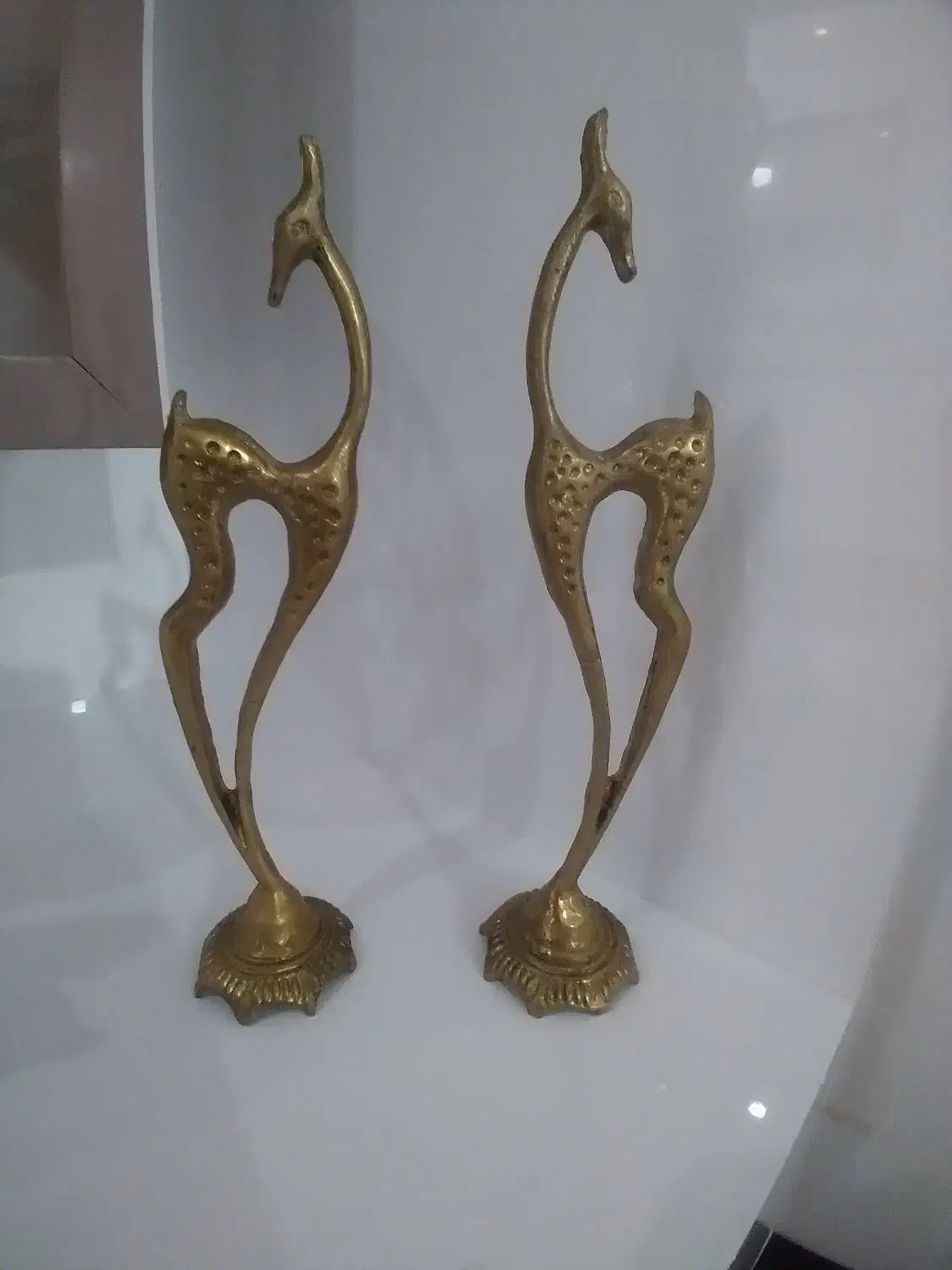 دو جفت دکوری برنجی|مجسمه، تندیس، ماکت|ساوه, |دیوار