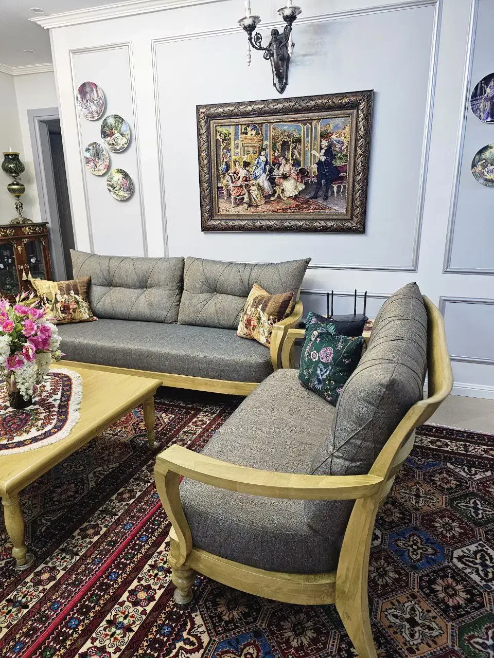 مبل کلاسیک ۷ نفره|مبلمان خانگی و میز عسلی|تهران, تاکسیرانی|دیوار