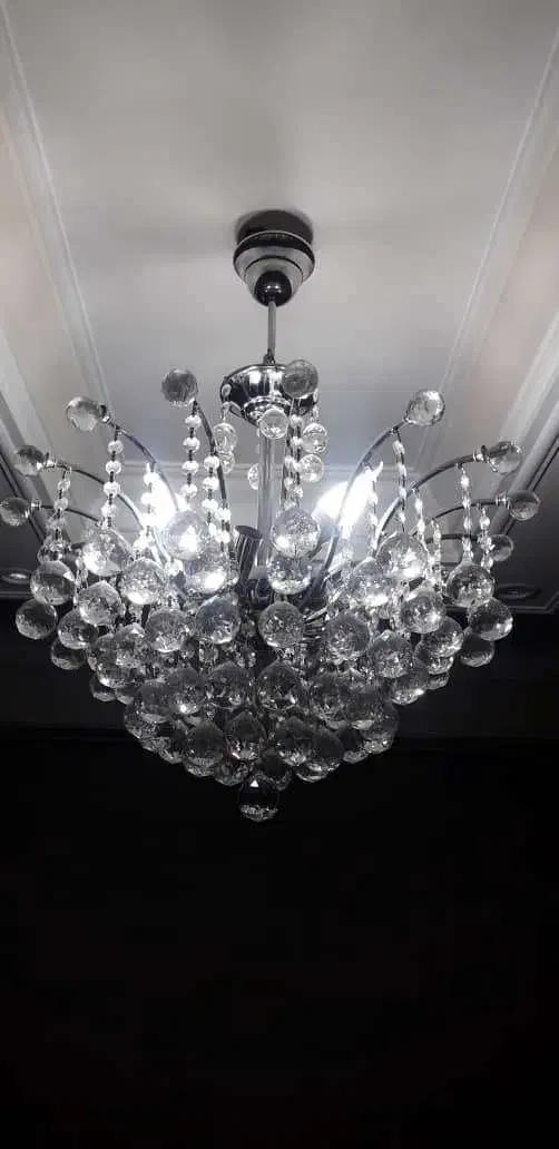 لوستر ۱۶شاخه استیل اصل المانی .۲عدد|لوستر و چراغ آویز|کرمانشاه, |دیوار