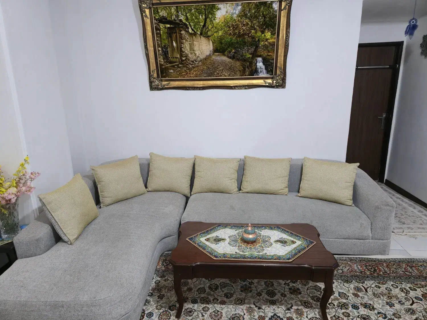 مبل راحتی ال|مبلمان خانگی و میز عسلی|اسلامشهر, شهرک قائمیه|دیوار