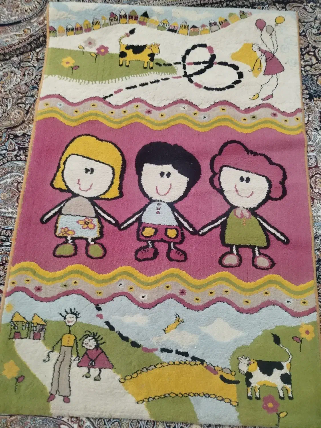 فرش کودک|فرش|اردبیل, |دیوار