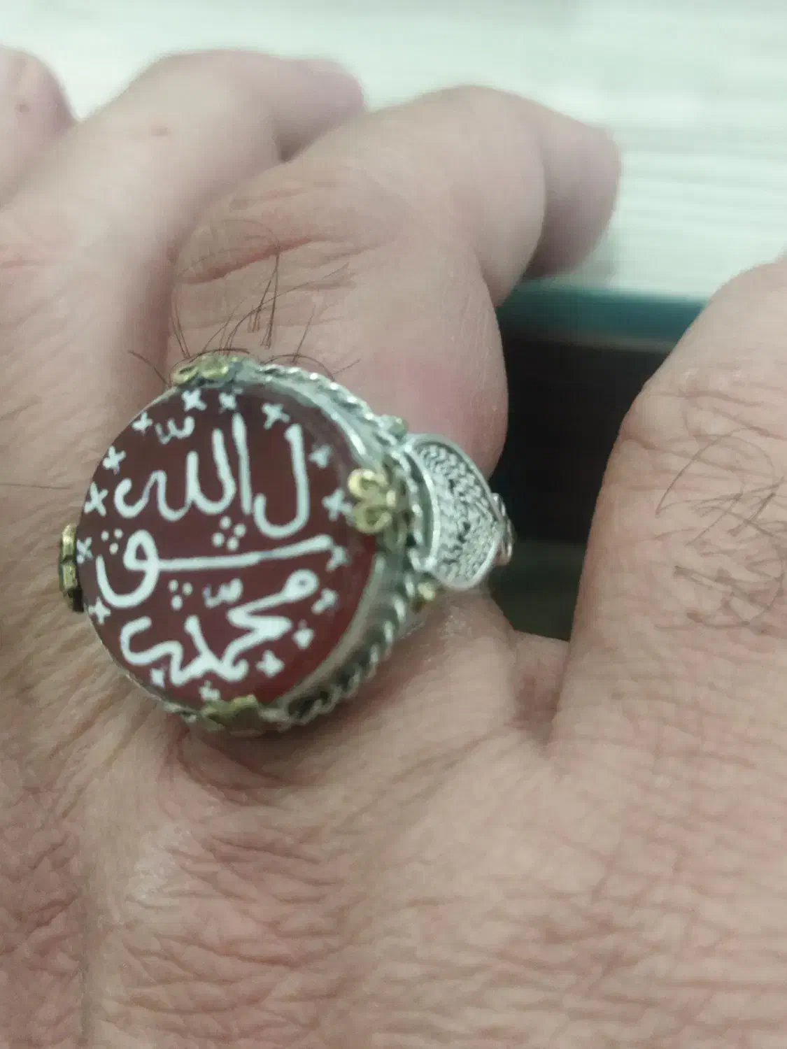 انگشتر خط بیاضی کهنه|بدلیجات|یزد, |دیوار