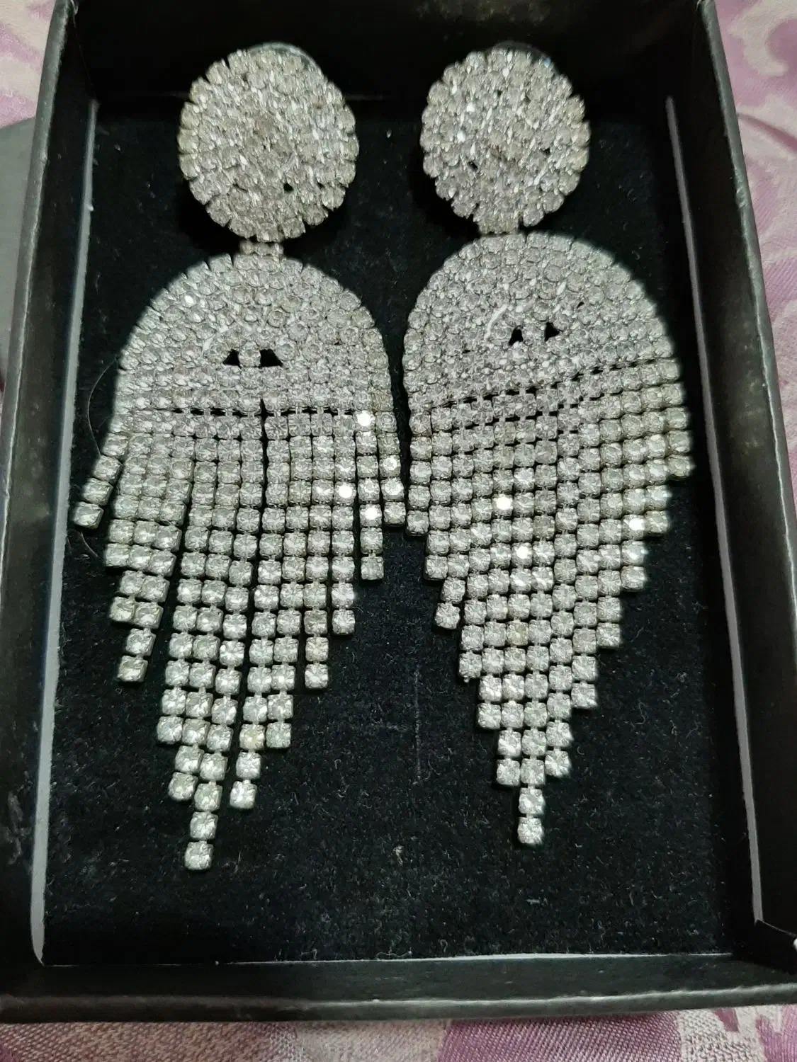 گوشواره فول نگین|زیورآلات و اکسسوری|محمدیه-قزوین, |دیوار