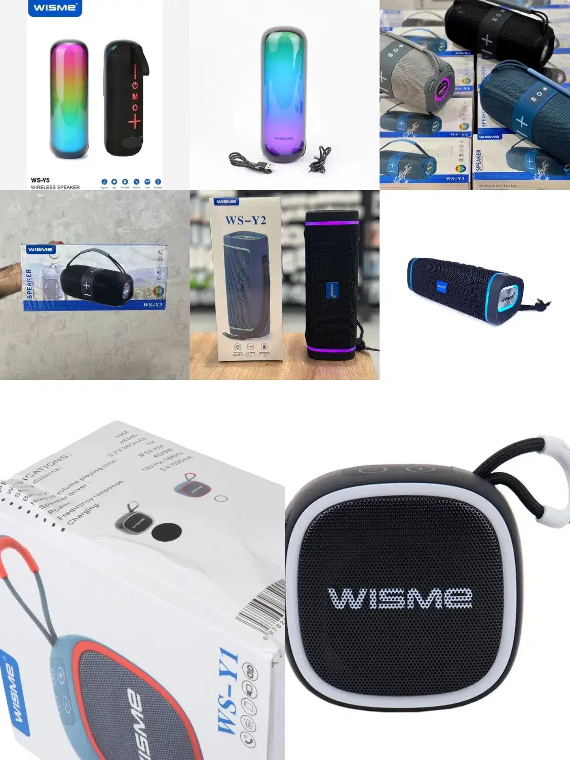اسپیکر بلوتوثی قابل حمل WISME در چهار مدل مختلف|سیستم صوتی خانگی|شیراز, زند|دیوار