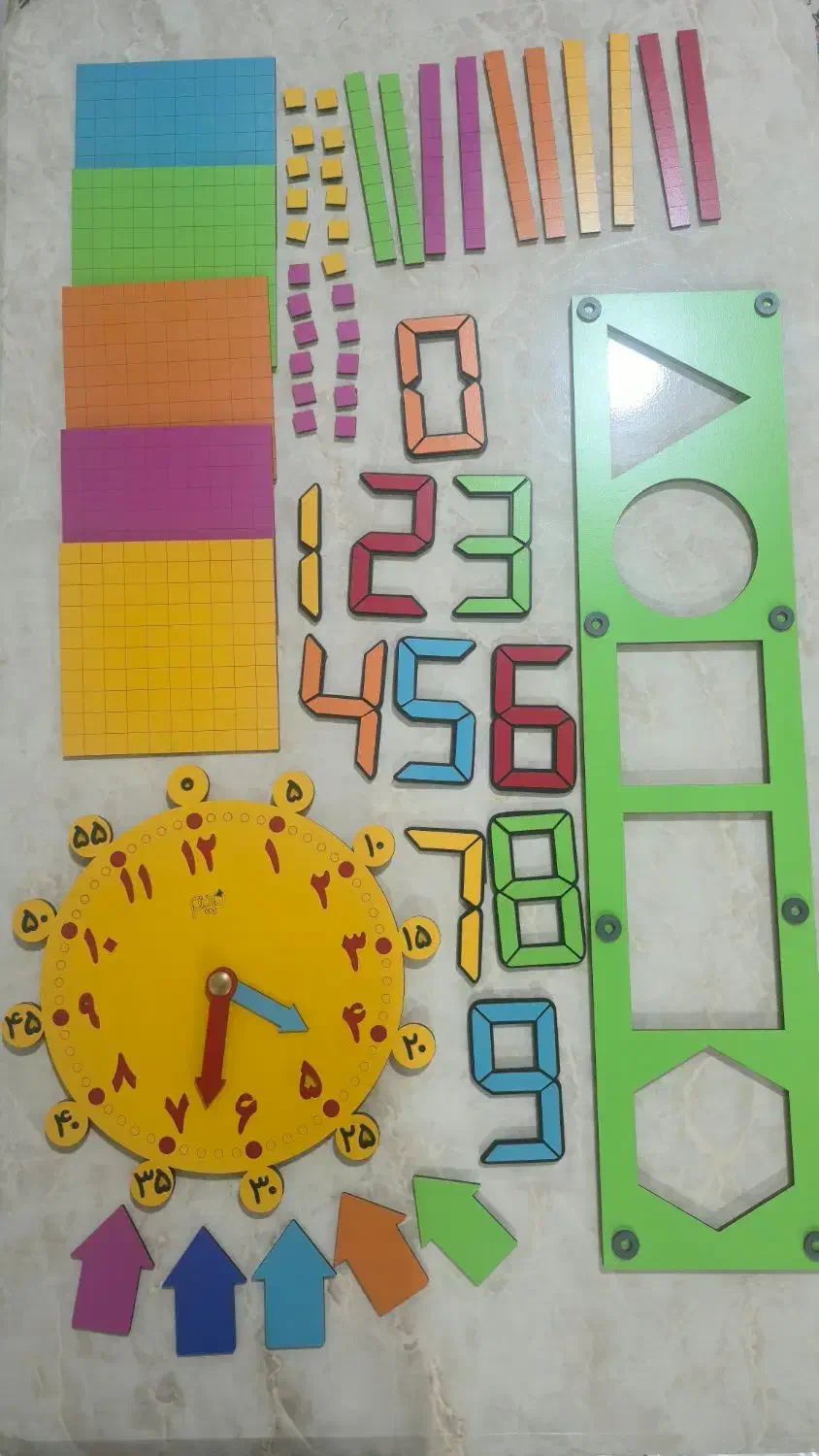 ابزار تدریس کلاس دوم|لوازم التحریر|اهواز, ۲۵۴دستگاه|دیوار