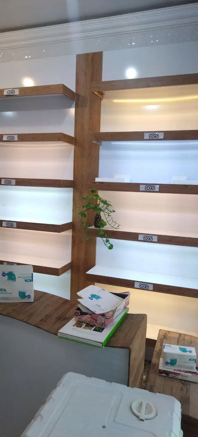 شلف دیواری|کتابخانه، شلف، قفسه‌های دیواری|نجف‌آباد, قلعه سفید|دیوار