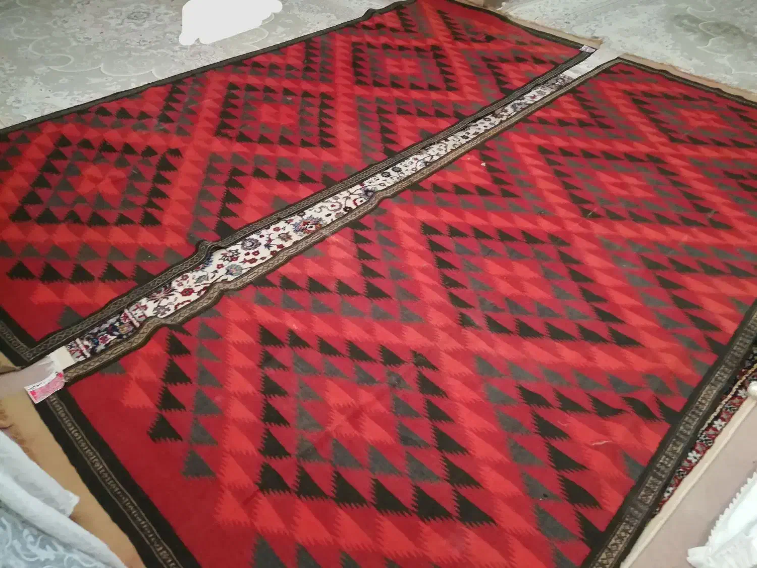 گلیم پشمی|گلیم، جاجیم، گبه|مشهد, طرق|دیوار