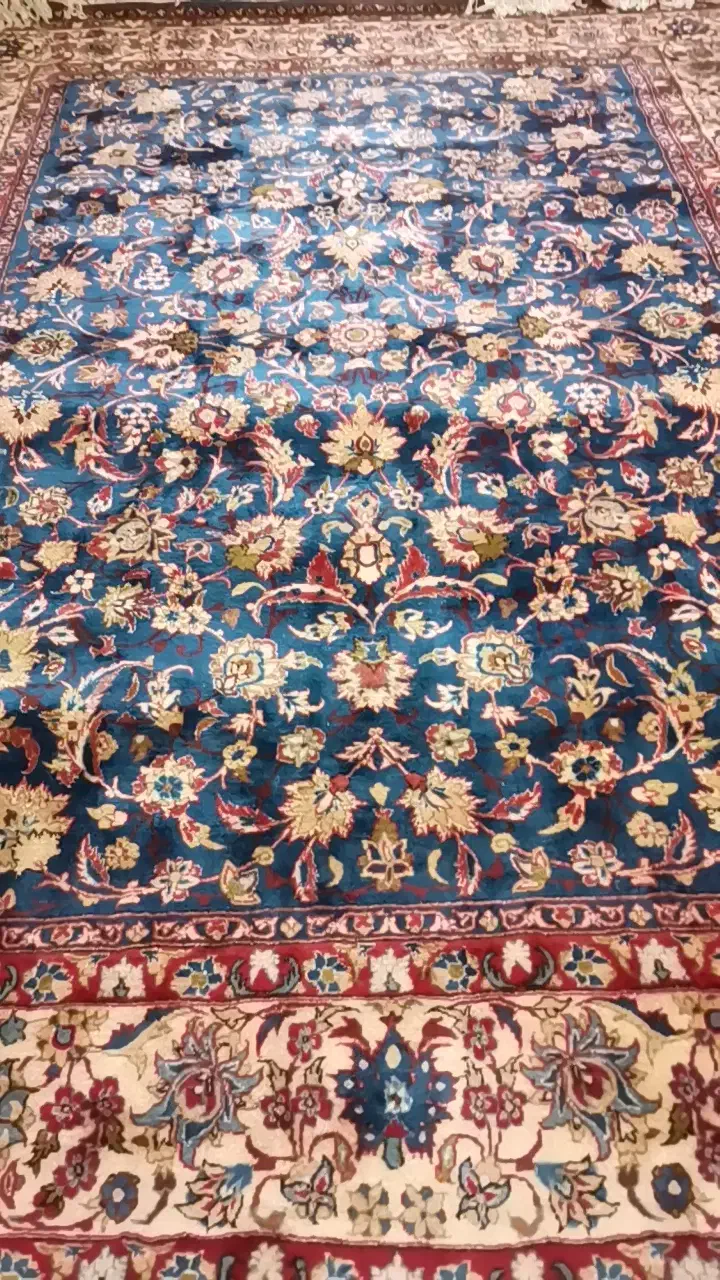 فرش دستباف تبریز قدیمی 12 متری طرح گل اناری|فرش|مشکین‌دشت, |دیوار