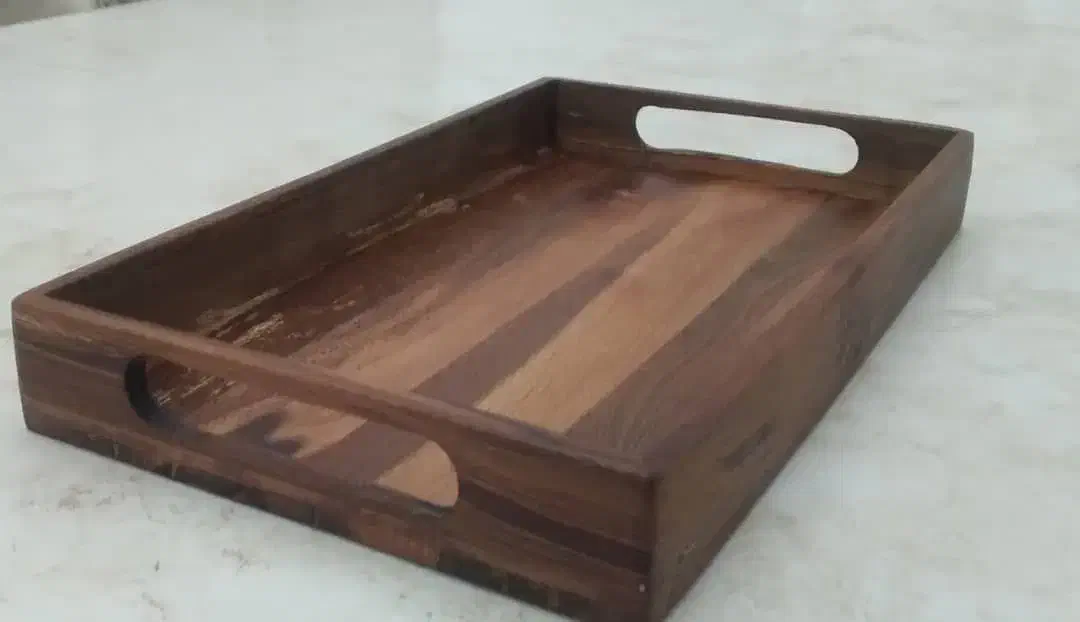 سینی چوبی راش|ظروف سرو و پذیرایی|بابلسر, |دیوار