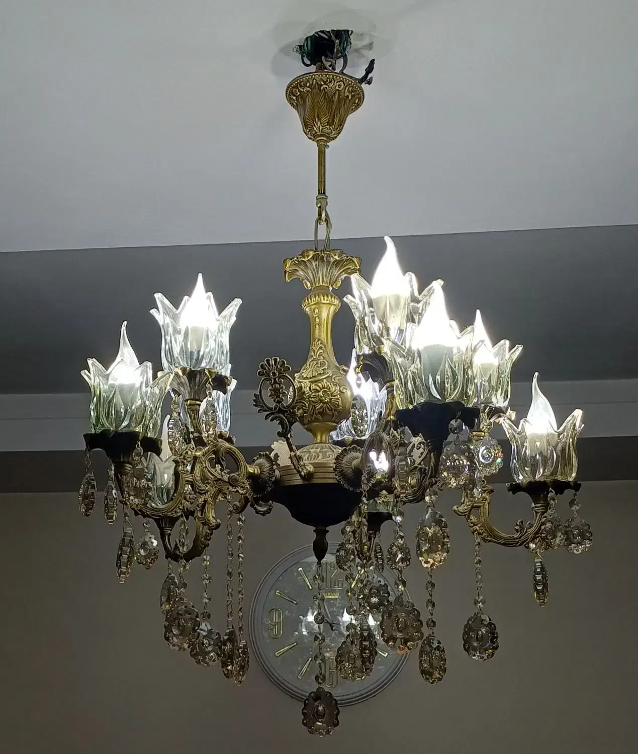 لوستر برنز|لوستر و چراغ آویز|مشکین‌دشت, |دیوار