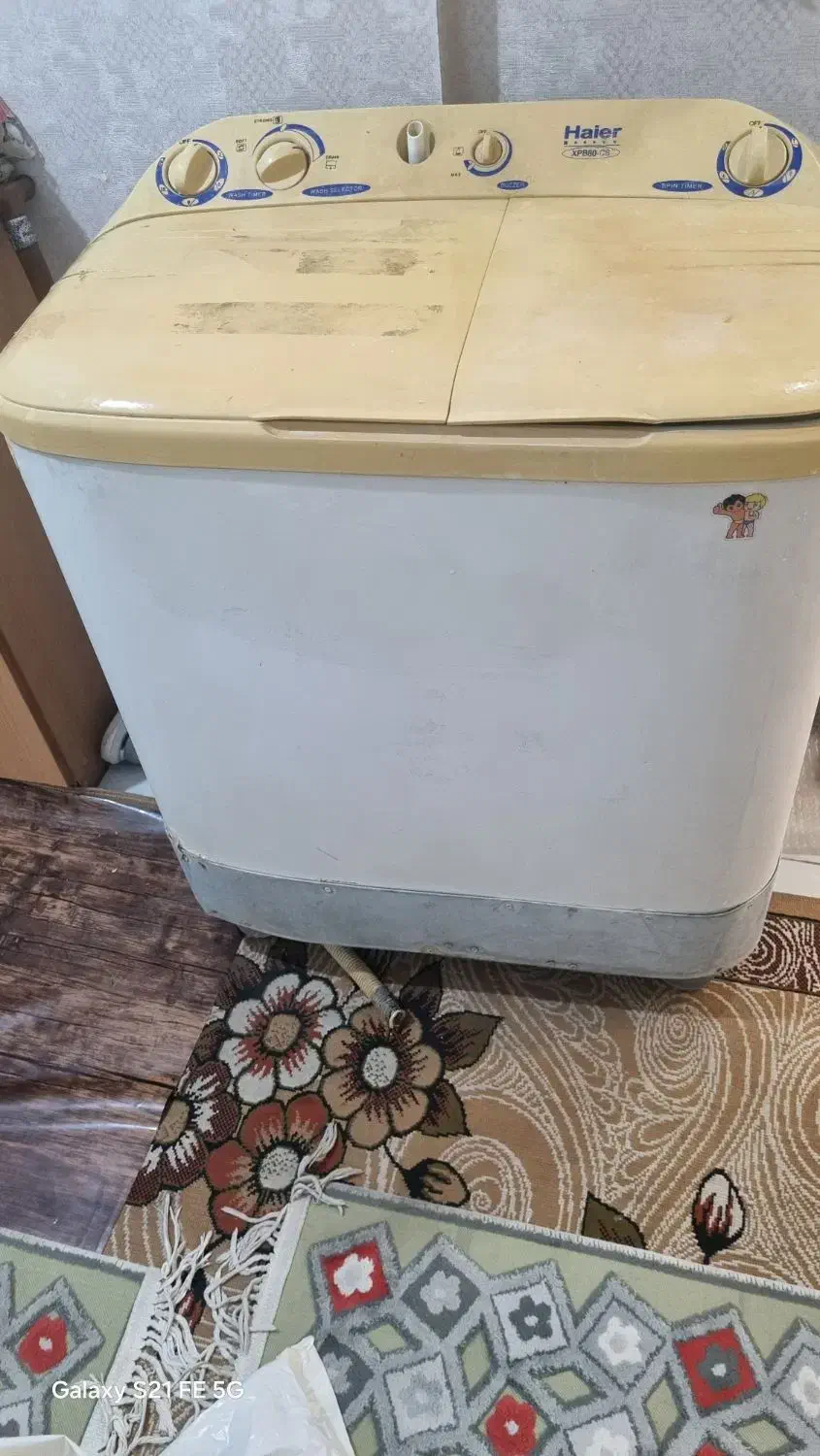 لباسشویی دوقلو هایر|ماشین لباسشویی و خشک‌کن لباس|فولادشهر, C5|دیوار