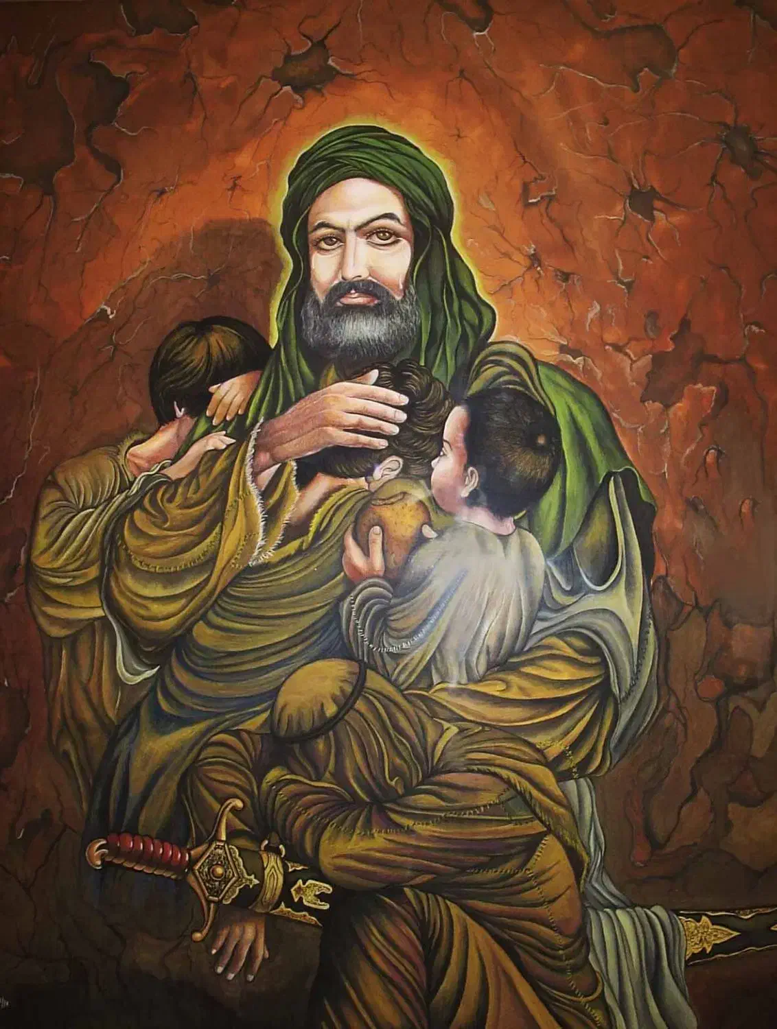 تابلوی نقاشی نفیس حضرت علی|تابلو، نقاشی، عکس|پردیس, فاز ۳|دیوار