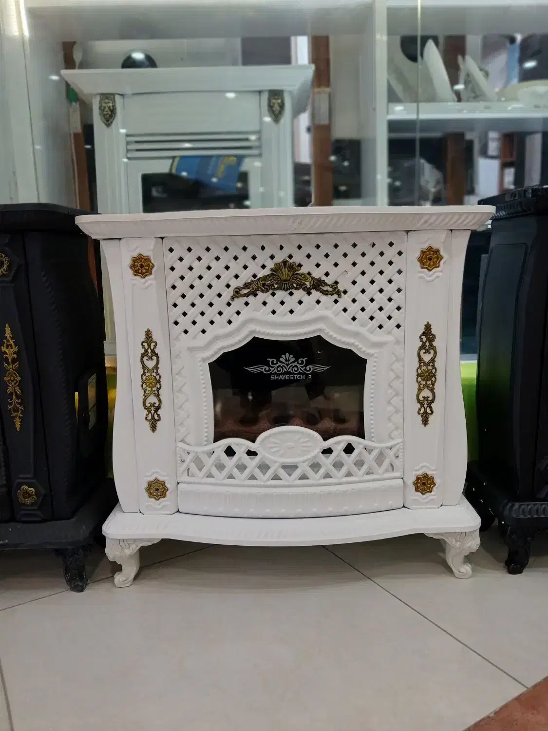 بخاری گازی شومینه بزرگ حصیری30000پایه دارباگارانتی|بخاری، هیتر، شومینه|مشهد, طلاب|دیوار