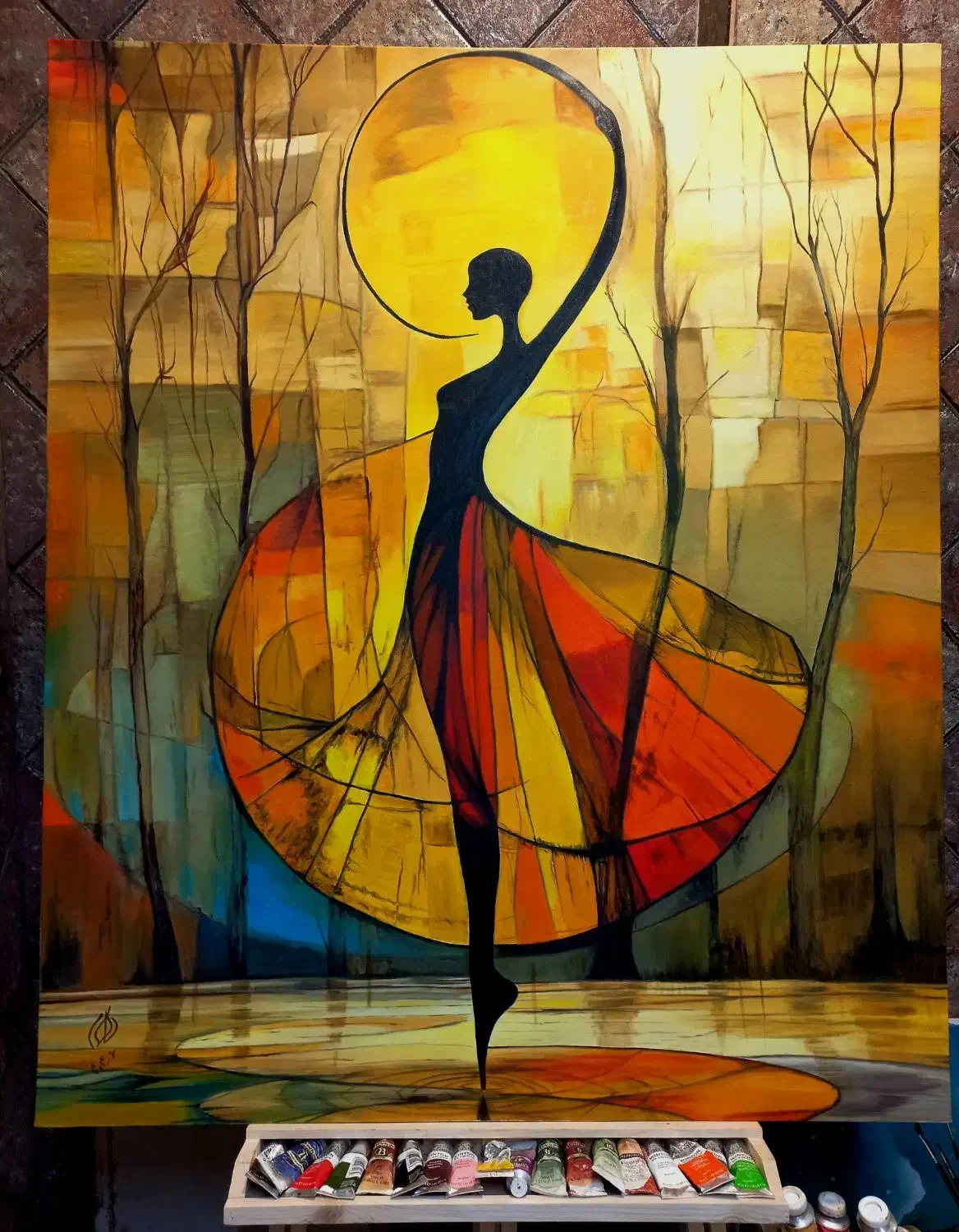 تابلو با امضاء هنرمند|صنایع دستی و سایر لوازم تزئینی|قم, سالاریه|دیوار