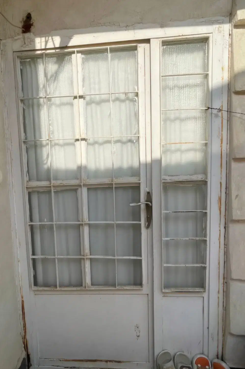 درب ورودی ویلایی اهن با شیشه و قفل و کیلد|مصالح و تجهیزات ساختمان|بندر ماهشهر, |دیوار