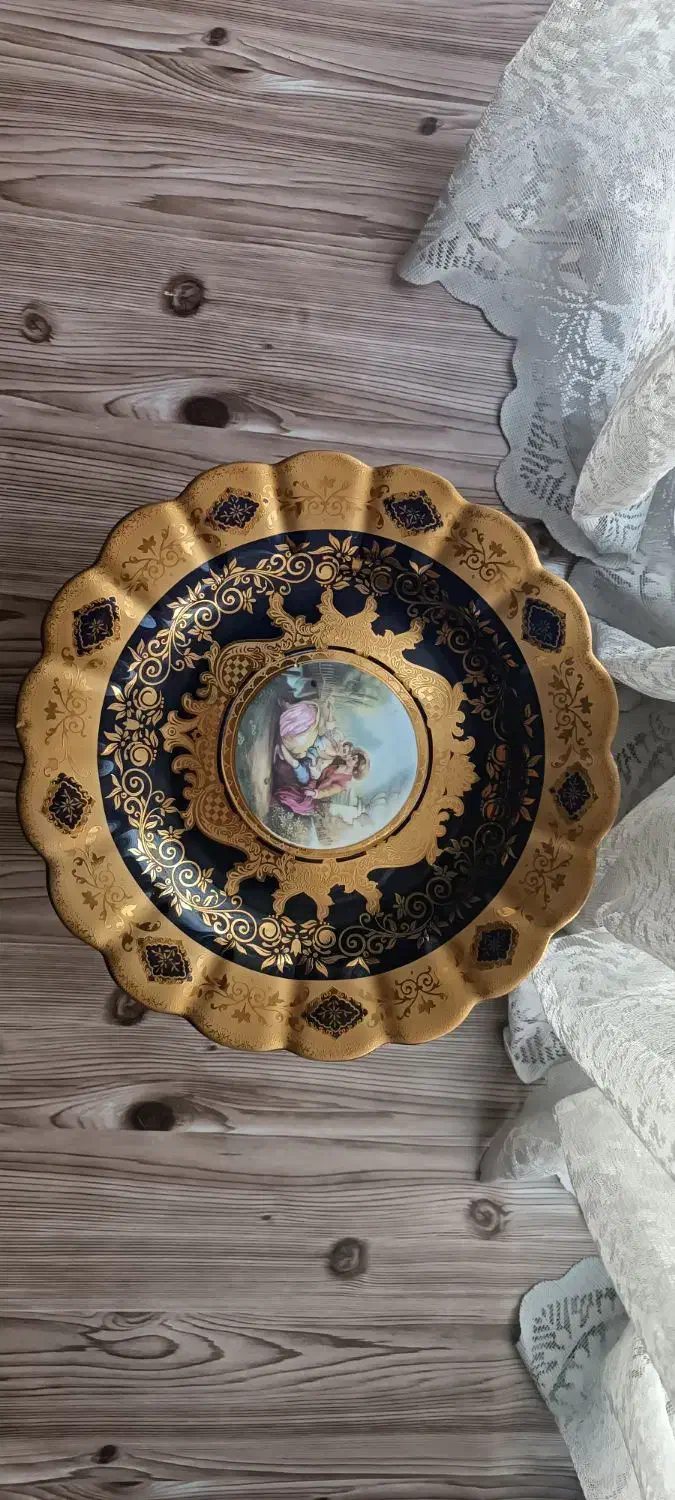 ظروف پذیرایی طلاکوب سرمه ای|ظروف سرو و پذیرایی|ملایر, |دیوار