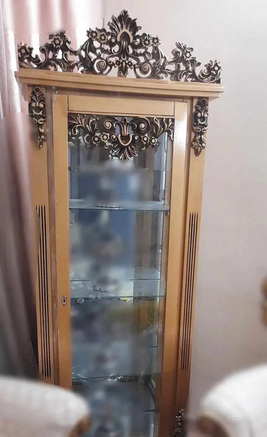 بوفه و ساعت عروس مناسب جهیزیه نو|بوفه، ویترین، کنسول|آبیک, |دیوار