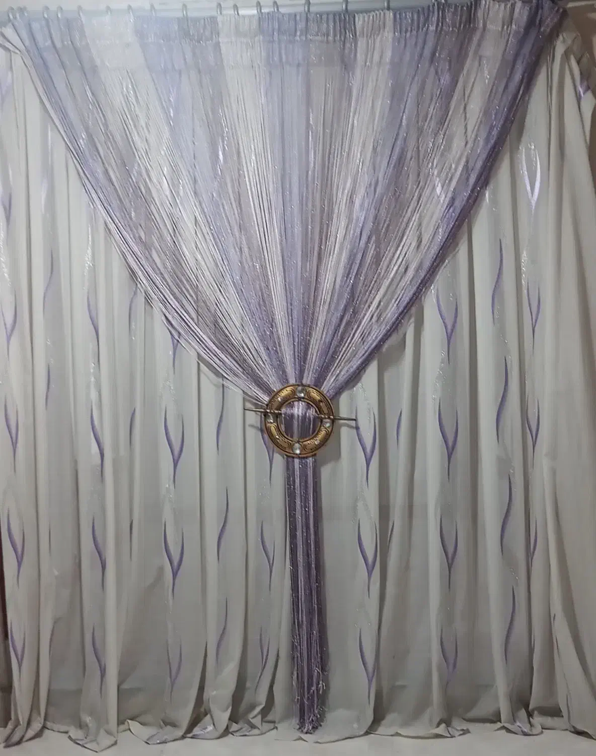 دوتا پرده شیک با کیفیت|پرده، رانر، رومیزی|نورآباد, |دیوار