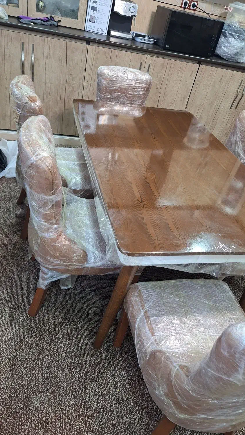 میز غذا خوری6نفره|میز و صندلی غذاخوری|بندر کنگان, |دیوار