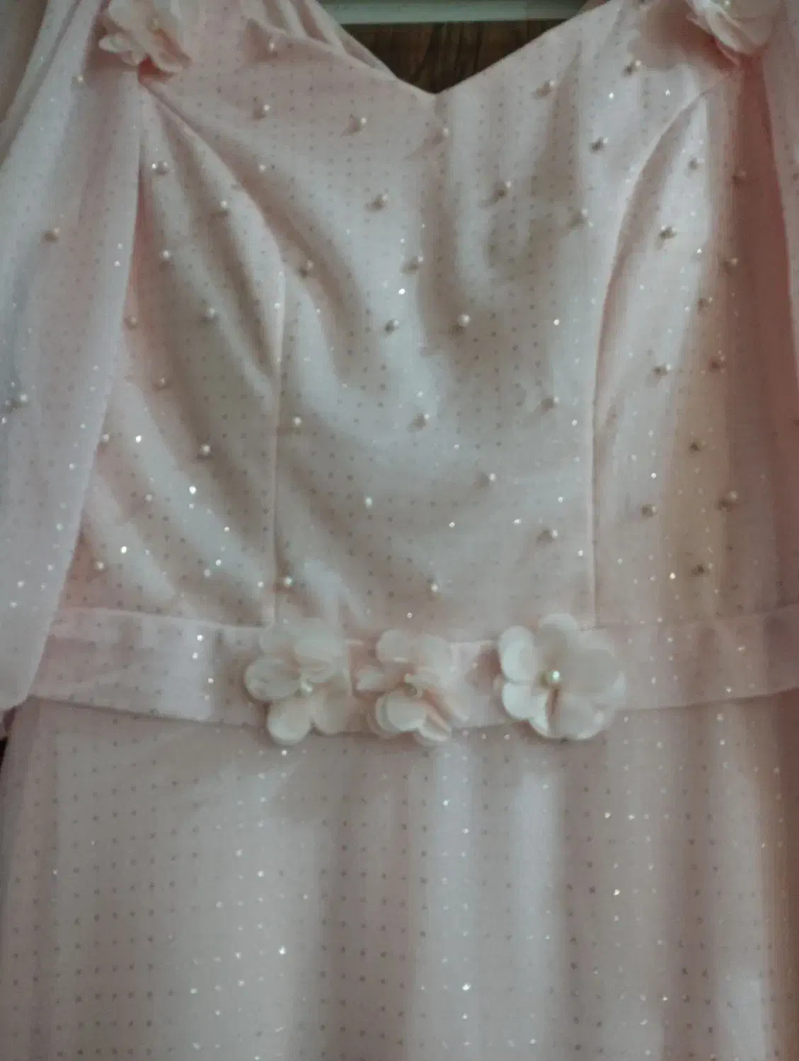 لباس مجلسی رنگ صورتی شاین دار|لباس|ماهدشت, |دیوار