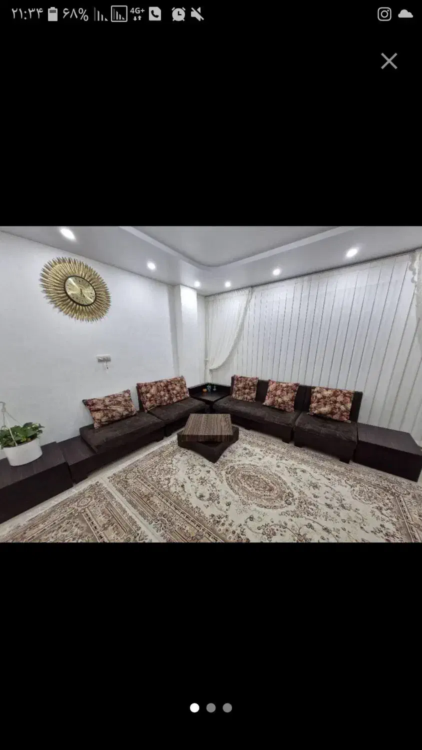 مبل طرح ال L|مبلمان خانگی و میز عسلی|الوند, |دیوار