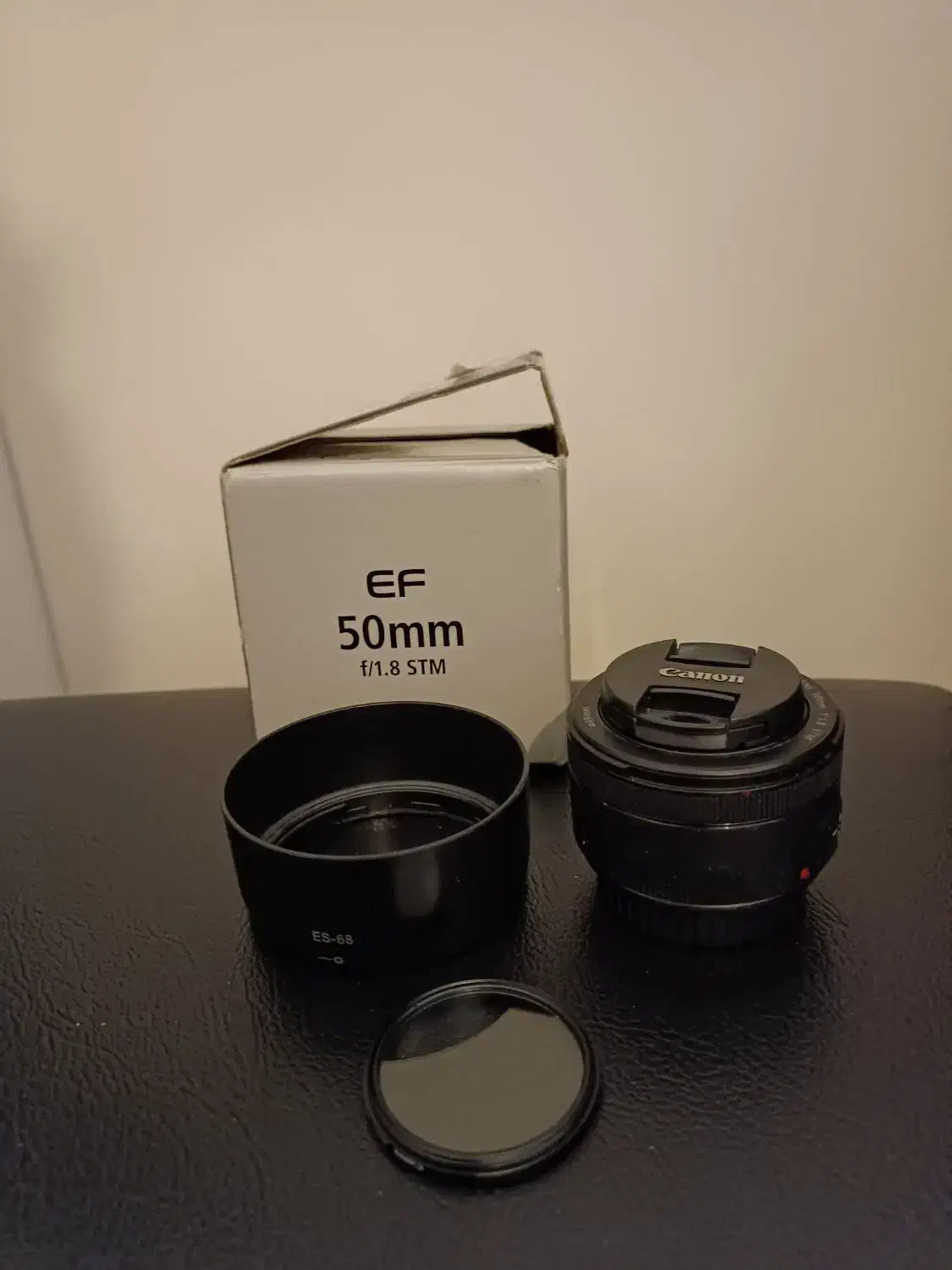 لنز دوربین برند کنون 50mm همراه فیلتر و هود|دوربین عکاسی و فیلم‌برداری|تهران, بنی‌هاشم|دیوار