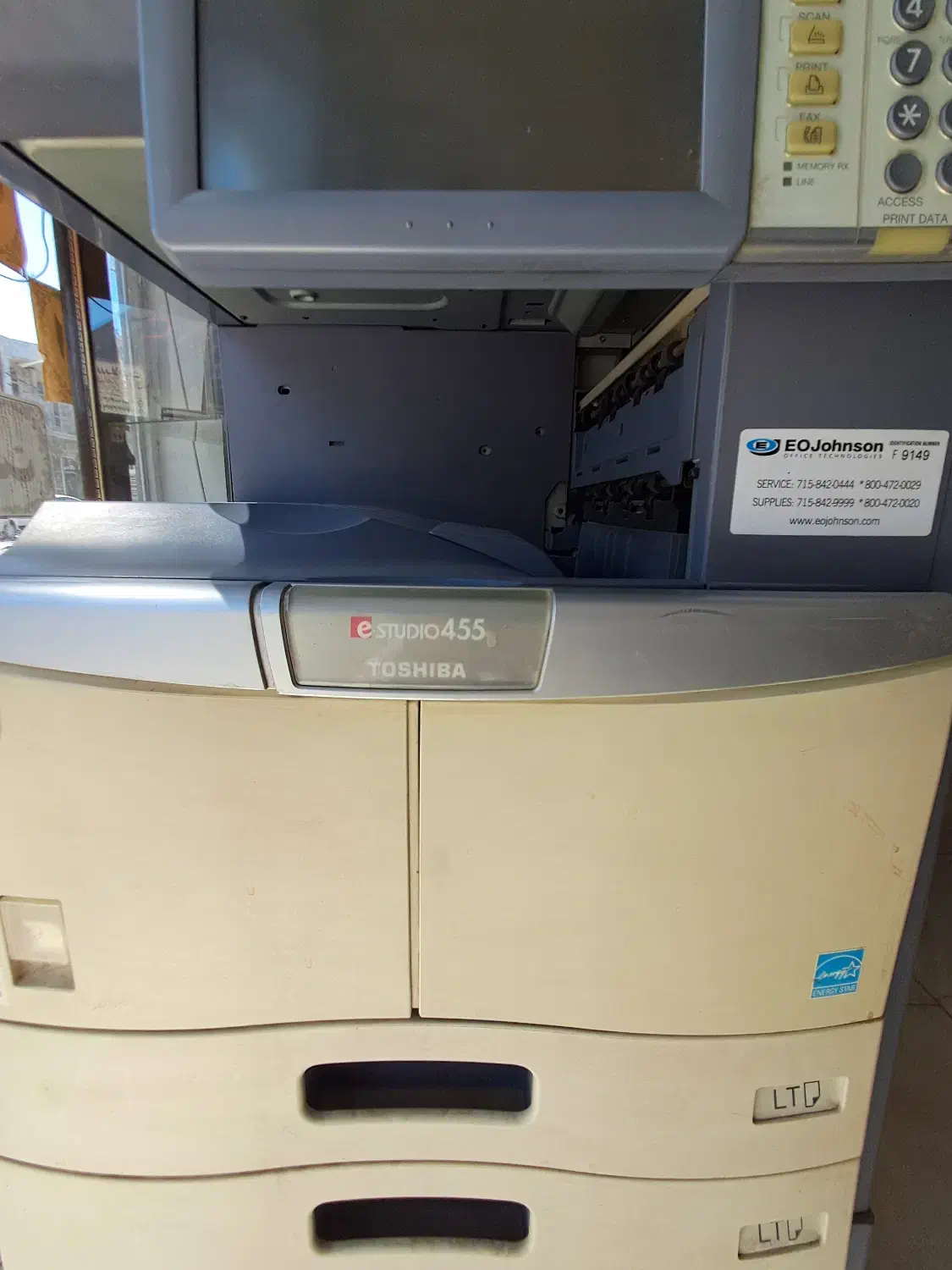 دستگاه فتوکپی توشیبا ۴۵۵|پرینتر، اسکنر، کپی، فکس|خلیل آباد, |دیوار