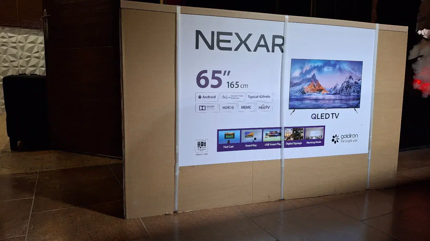 تلویزیون ۶۵ اینچ نکسار|تلویزیون و پروژکتور|شیراز, معالی‌آباد|دیوار