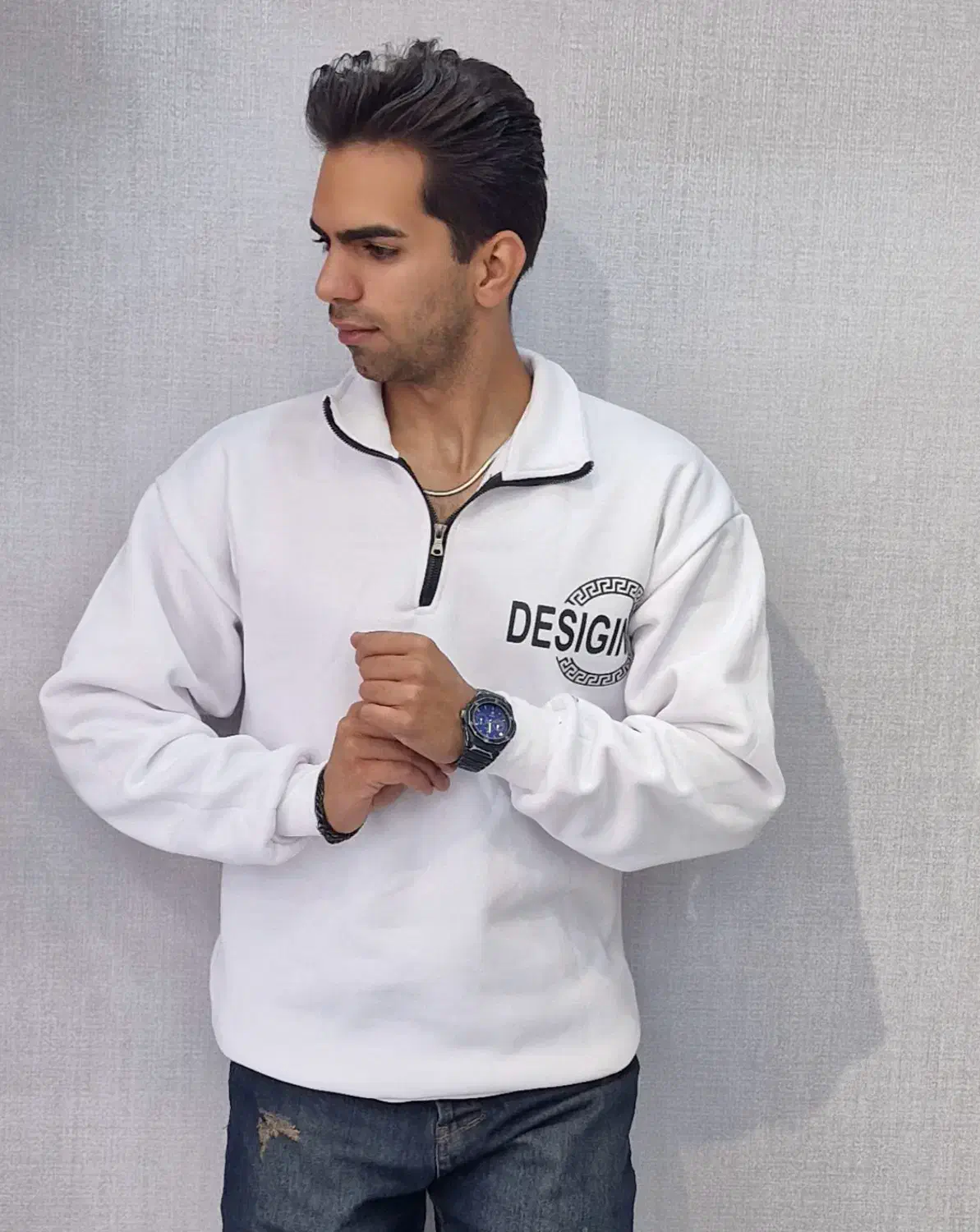 دورس نیم زیپ مردانه|لباس|کاشان, پا نخل|دیوار